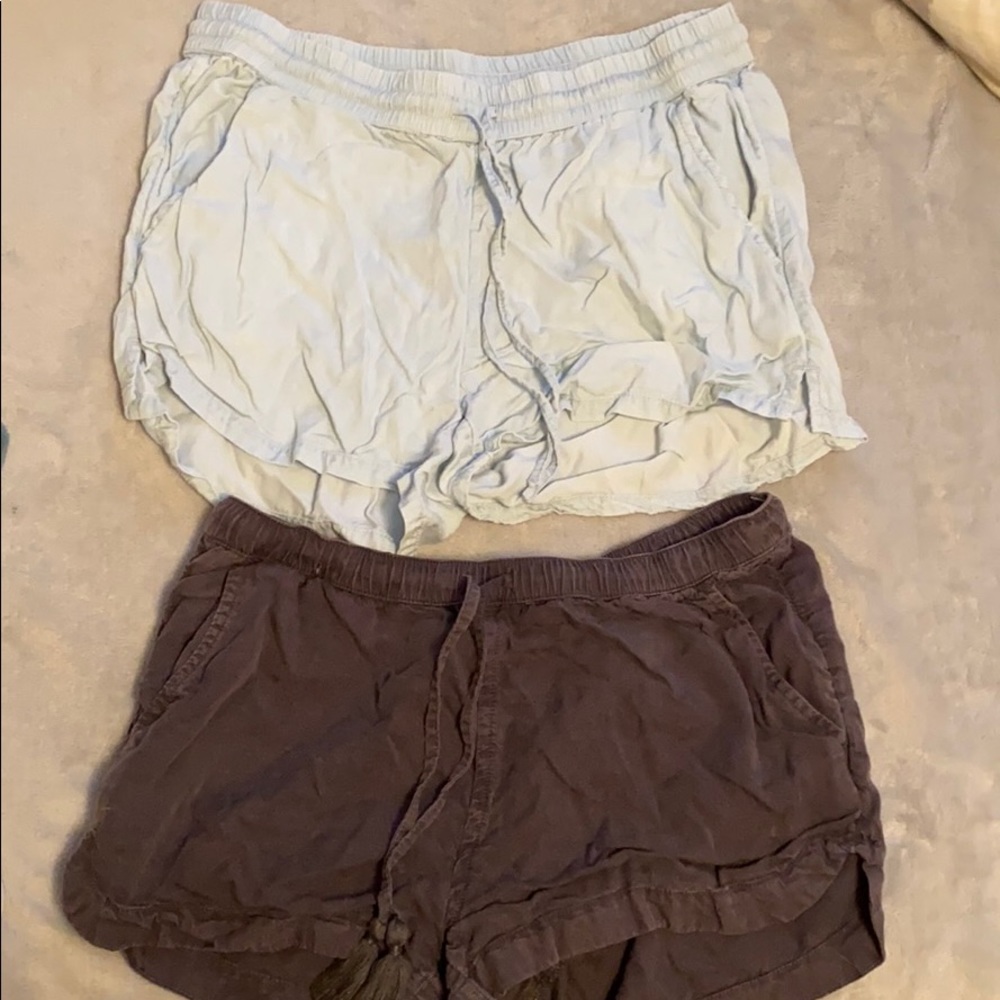2 pairs Aerie American Eagle beach shorts